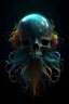 Placeholder: T-shirt format,jellyfish phoenix head, nautilus, orchid, skull, betta fish, bioluminiscent creatures, octane render, trending on artstation, very coherent symmetrical artwork. cinematic, hyper realism, high detail, octane render, 8k, cursed photo editon, concept art, cursed photo portrait