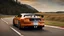 Placeholder: Ford Mustang and bugatti veyron merged, rear view, desktop wallpaper, 4K, Cinematic