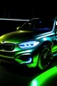 Placeholder: BMW 5X skal der være underglow under billen. Det skal være grønt altså underglow og billen og så skal der LED lys inde i billen