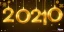 Placeholder: Happy New Year 2023 - golden numbers in holiday night