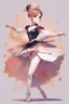Placeholder: ballerina in the style of genshin impact