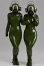 Placeholder: Russian military girls.Tendril-gas-mask-Synthesizer-proboscis. Army green surfaces body, latex. skin is golden hard plastic material. Cyber-punk Metallic headphones and speakers, Old-fashioned cameras integrated to heads. No eyes. Perfect body, thick thighs and calves. simple face. Wide hip, skirt bleats nicely. Asa Akira. Partly symmetrical. Straitjacket. Rusty and decayed background. Steam-plunge air-bottles. Euclidean 3D-tiling walls. 5th dimensional surface structures. Oppressive atmosphere