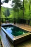 Placeholder: una piscina con deck en un terreno de 3metros por 6metros