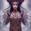 Placeholder: Insanely detailed photograph of an “portrait of gorgeous native goddess ” with intricate hair, intricate embroidered dress, beautiful clear face and hyperdetailed painting by Ismail Inceoglu Huang Guangjian and Dan Witz CGSociety ZBrush Central fantasy art album cover art,8K, hdr, romantic, mysterious, ominous, flowers, jewelry, comfort, natural eyes