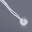 Placeholder: Elegant and simple clear polyester necklace with a single pendant