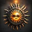 Placeholder: post-apocalyptic sun icon