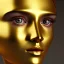 Placeholder: gold man, beautiful, soft, bue eyes, hight definition, 8k