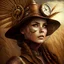 Placeholder: woman wheat steampunk style