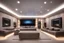 Placeholder: dedicated home cinema room with LED lighting in the walls make sure the room is completely symmetrical