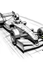 Placeholder: sketch of a Formula One car, high quality