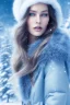 Placeholder: Wintertime Wonderland a Beautiful woman Hyperrealistic Digital Graphic in the Style of Jennifer Healy, Eric Zen