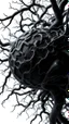 Placeholder: A ball black vein, human veins, mixing together a lot of them, like a forest, big and small veins a lot of them,