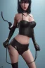 Placeholder: Lene Nystrøm as dominatrix in black leather, busty, cleavage, voluptuous, Aqua Lene, angry, stern look. character design by cory loftis, fenghua zhong, ryohei hase, ismail inceoglu and ruan jia. unreal engine 5, artistic lighting, highly detailed, photorealistic, fantasy