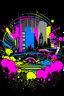 Placeholder: /imagine prompt: Urban Pulse::2 Street Art, deconstructionism, typographic expression, vibrant colors, urban surrealism, synthwave:: t-shirt vector, center composition graphic design, plain background::2 mockup::-2 --upbeta --ar 1:1