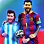 Placeholder: Lionel Messi und diego armando maradona halten gemeinsam in einem Stadion den Worldcup in der Hand, Fußball, stadion, viele menschen, perfect quality, argentinien