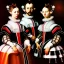 Placeholder: portrait of a men a woman and two girls Diego Velazquez style