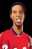 Placeholder: ronaldinho football player cartoon 2d