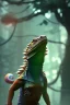 Placeholder: award winning portrait of a male anthropomorphic rainbow lizard long vblack hair. character design by cory loftis, fenghua zhong, ryohei hase, ismail inceoglu and ruan jia. unreal engine 5, artistic lighting, highly detailed, photorealistic, fantasy