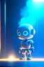 Placeholder: cute chat robot waiting on high class web background, high speed, motion blur, smoke, 4k, downlight, soft light, depth of field, photorealism, trending on art station