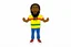 Placeholder: cartoon rasta in tpose white background