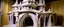 Placeholder: A light purple vampire castle in the underworld designed in ancient Greek pottery painted by Frank Stella