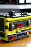 Placeholder: Ghetto blaster made of lego bricks