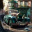 Placeholder: Masterpiece, a old retro rolls royce parks in a ghetto and is surrounded by the poor curious people, high quality, highres, detail enhancement, by Beatrix Potter, Baptiste Monge, Kevin Sloan, Modifiers: highly detailed digital painting elegant extremely detailed fantasy intricate 8k photorealistic very attractive high detail award winning imperial colors fantastic view hyperrealistic ultra detailed 4K 3D high definition crisp quality Unreal Engine colourful hdr very cute matte background Ultra