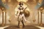 Placeholder: a slim, pale-skinned, slim Cleopatra, with a bob hairstyle, in a steampunk setting, gold boots, in a fighting stance