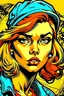 Placeholder: retro comics style teenager