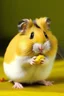 Placeholder: portrait of a hamster eating banana