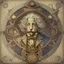 Placeholder: an art nouveau steampunk image of Albert Einstein