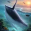 Placeholder: music gives birth to a whale in a world containing oceans full of peace, 8k, photorealistic