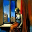 Placeholder: window, Alex Maleev, Leonor Fini, Yves Tanguy, Modigliani, Rembrandt