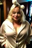 Placeholder: fat margot robbie in bunny suit