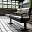 Placeholder: chair seat in train station side part