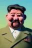 Placeholder: Waist up muppet Portrait, Kim Jong-un as muppet doll, black suit, photo studio, blue background, unreal engine 5, concept art, art station, god lights, ray tracing, RTX, lumen lighting, ultra detail, volumetric lighting, 3d.