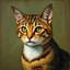 Placeholder: Portrait of a cat by Van Gogh