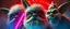 Placeholder: volume fog light, hyper real close up on fluffy beard faces of rock alien cricket coyote priest gremlin grandma general with hi tech transcendent lazer plasma blaster arsenal from hell, guarding bridge up to space saucer neon plastic transparent, movie poster