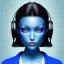 Placeholder: Blue Wearing make up avatar pandora