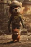 Placeholder: hi detail , gritty cartoon style cowboy bear squirrel , bokeh like f/0.8, tilt-shift lens 8k, high detail, smooth render, down-light, unreal engine, prize winning, in the style of fallout 4 and gta 4