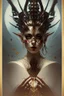 Placeholder: A harlequin character, playing cards with other people , sf, intricate artwork masterpiece, ominous, matte painting movie poster, golden ratio, trending on cgsociety, intricate, epic, trending on artstation, by artgerm, h. r. giger and beksinski, highly detailed, vibrant, production cinematic character render, ultra high quality model