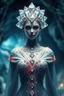 Placeholder: Gorgeous fair woman created from diamond, facing front, silk, diamonds, gems, sparkling dots, in crystal cave background, style Darek Zabrocki, magic realism, gradient colors, cinematic lighting, bokeh, Ultra-detailed Quality 3D, 3d render octane, Unreal engine 5 effects, VFX, Isometric, Made in blender, 8k sharp focus, cinematic, ultrahd, highly detailed, ultra photorealism fantasy