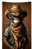 Placeholder: bounty hunter monkey cowboy with 2 pistols bandana