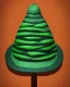 Placeholder: Pine tree with a hat hyperrealistic