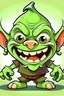 Placeholder: happy goblin cartoon style