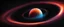 Placeholder: orbiting a black hole from a trillion miles away, peaceful, colorful, dark, ominous, beautiful abyss,