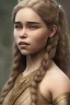 Placeholder: emilia clarke, head and shoulders portrait, viking clothes, 8k resolution