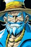 Placeholder: Portrait of fishman Arlong, from One Piece manga