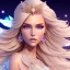 Placeholder: beautiful blonde fairy in a galactic ambiance, detailed gorgeous face, transparent wings, delicate colors, finely tuned detail, ultra high definition, 8 k, unreal engine 5, ultra sharp focus