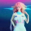 Placeholder: Full body with legs and feet white woman with legs, long blond hair, blue eyes, pink and blue dress in a galactic ambiance, delicate colors in the foreground, full of face details, smooth, light effect，vaporwave colorful, smooth, extremely sharp detail, finely tuned detail, ultra high definition, 8 k, unreal engine 5, ultra sharp focus